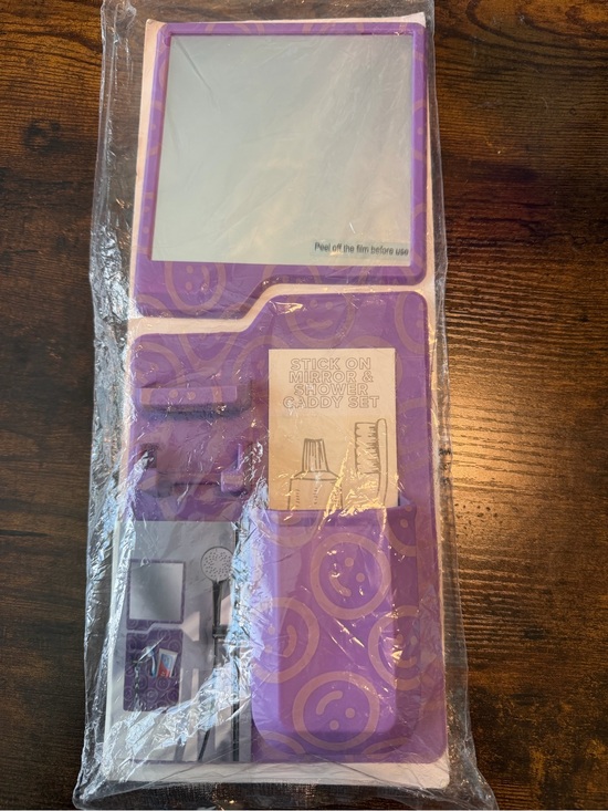 No brand Other - Stick-On Mirror & Shower Caddy Set.